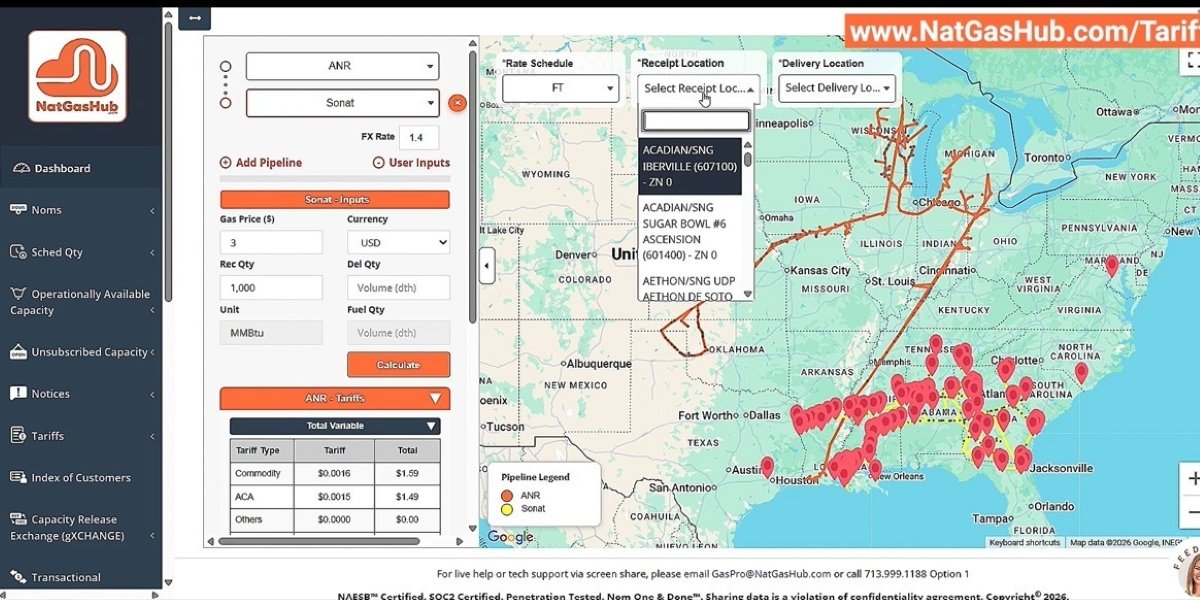 NatGasHub Advances Natural Gas Pipeline Tariff Management Nationwide